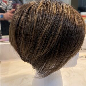 Elegant Brown Short Hair Wig